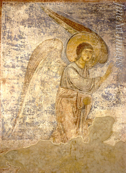 Ancient Russian frescos - The Archangel Gabriel