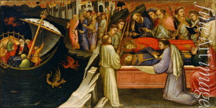 Mariotto di Nardo - Predellatafel mit Szenen aus der Legende vom Heiligen Stephanus