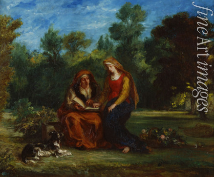 Delacroix Eugène - Die Jugendzeit der Jungfrau Maria