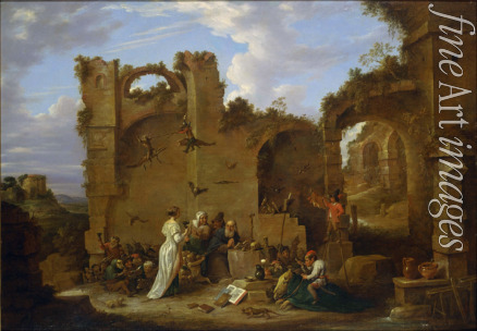 Teniers David der Jüngere - Die Versuchung des heiligen Antonius