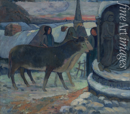 Gauguin Paul Eugéne Henri - Die Heilige Nacht (Die Segnung der Ochsen)