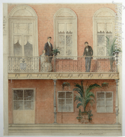 Litovchenko Alexander Dmitrievich - The Balcony Project for the Schwarz Family's House in the Estate Bely Kolodets