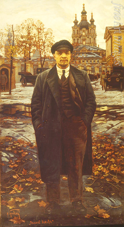 Brodsky Isaak Izrailevich - Vladimir Lenin in the Smolny Institute (The Great October)
