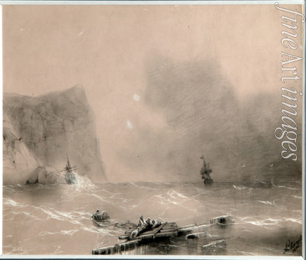 Aivazovsky Ivan Konstantinovich - The disaster of the British fleet off the coast of Balaclava on November 14th, 1854