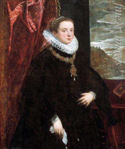 Tintoretto Domenico - Lady in Black