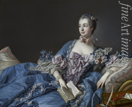 Boucher François - Portrait of the Marquise de Pompadour (1721-1764)