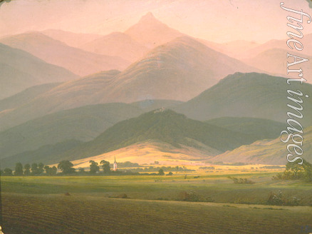 Friedrich Caspar David - Rocky landscape (View of the Small Sturmhaube from Warmbrunn)
