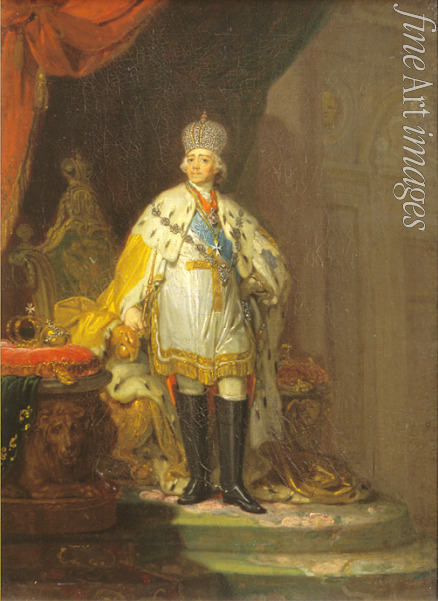 Borowikowski Wladimir Lukitsch - Kaiser Paul I. im Ornat eines Grossmeisters der Malteser