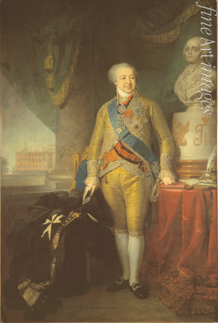 Borowikowski Wladimir Lukitsch - Porträt des Vizekanzlers Fürsten Alexander Kurakin (1752-1818)