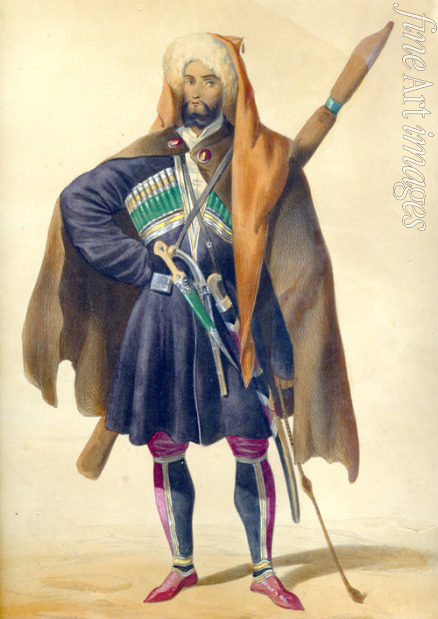 Gagarin Grigori Grigorievich - A Circassian (From: Scenes, paysages, meurs et costumes du Caucase)