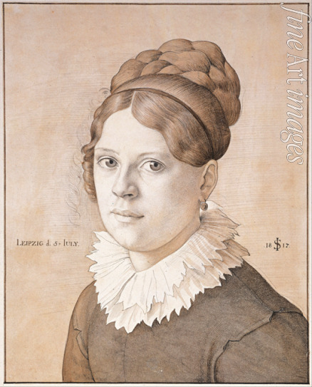 Schnorr von Carolsfeld Julius - Portrait of Henriette Schnorr von Carolsfeld