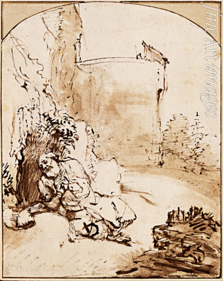 Rembrandt van Rhijn - The Prophet Jonah before the Walls of Nineveh