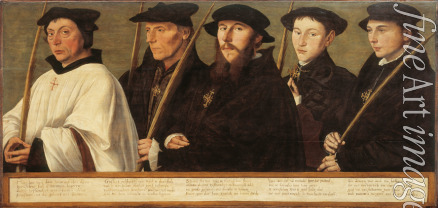 Scorel Jan van - Five Members of the Utrecht Brotherhood of Jerusalem Pilgrims
