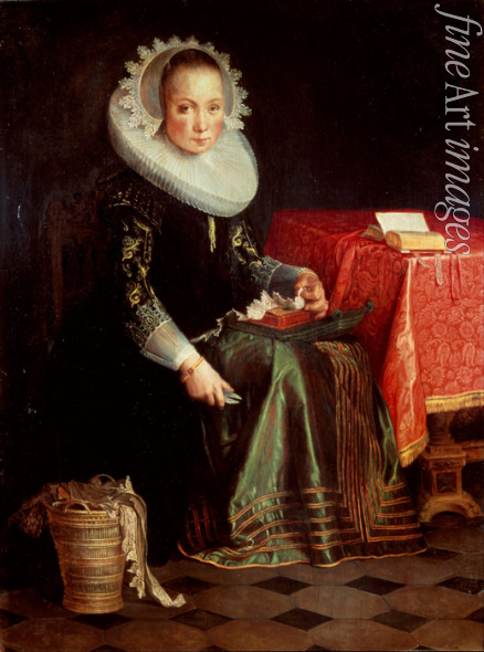 Wtewael Joachim - Porträt von Eva Wtewael (1607-1635)