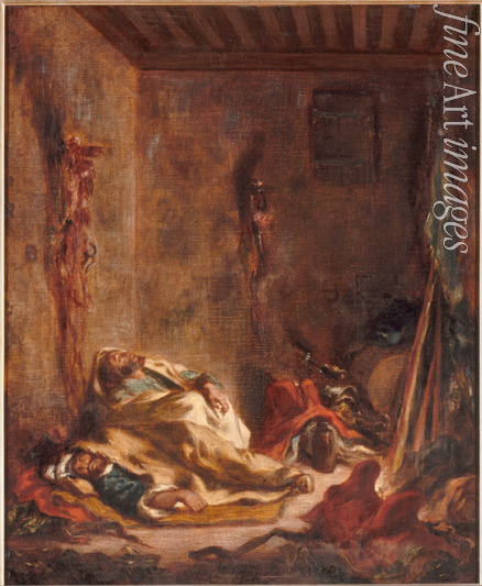 Delacroix Eugène - A guardhouse in Meknès