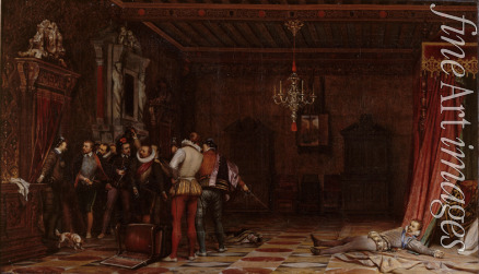 Delaroche Paul Hippolyte - The assassination of the Duke of Guise at the château of Blois in 1588