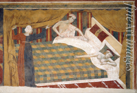Memmo di Filippuccio - Szene des Ehelebens