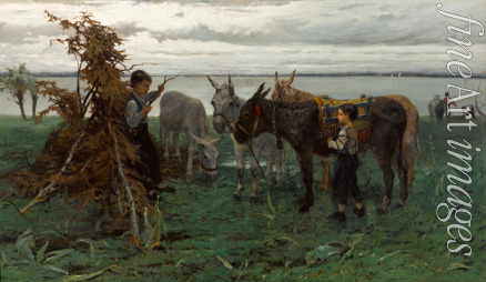 Maris Willem - Boys herding donkeys