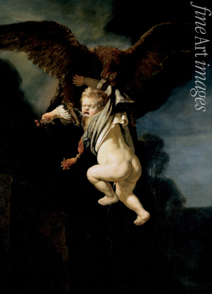 Rembrandt van Rhijn - Ganymed in den Fängen des Adlers