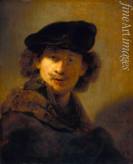 Rembrandt van Rhijn - Self-Portrait with Velvet Beret