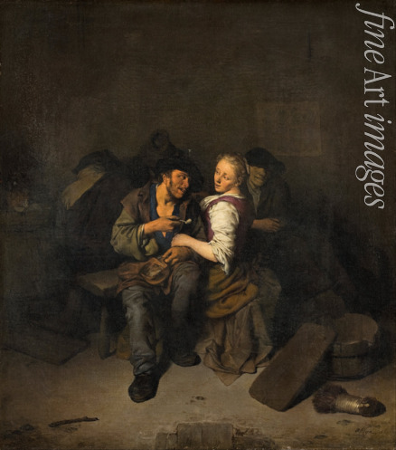 Bega Cornelis Pietersz. - Junges Paar in einer Schenke
