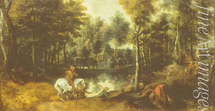 Wildens Jan - Horsemen in a wood