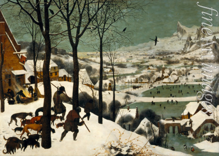 Bruegel (Brueghel) Pieter der Ältere - Jäger im Schnee (Winter)