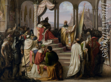 Eggink Johann Leberecht - Prince Vladimir chooses a religion in 988 (A religious dispute in the Russian court)