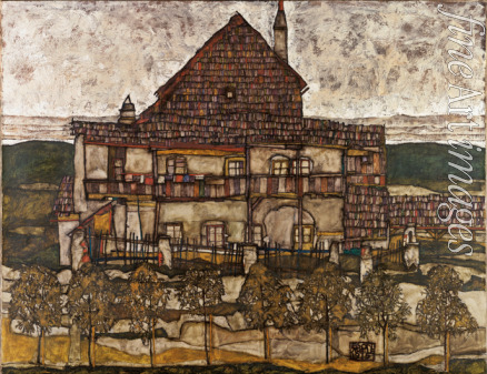 Schiele Egon - House with Shingle Roof (Old House II)