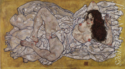 Schiele Egon - Reclining Woman