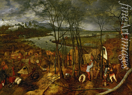 Bruegel (Brueghel) Pieter the Elder - The Gloomy Day (Early Spring)