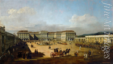 Bellotto Bernardo - Kaiserliches Lustschloss Schönbrunn, Hofseite
