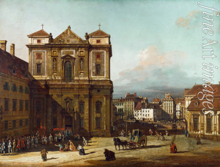 Bellotto Bernardo - Die Freyung in Wien, Ansicht von Nordwesten