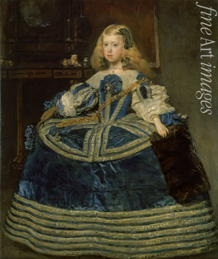 Velàzquez Diego - Infantin Margarita Teresa (1651-1673) in blauem Kleid