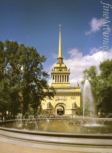 Sacharow Andrejan Dmitrijewitsch - Die Admiralität in Sankt Petersburg. Mittlerer Turm der Hauptfassade