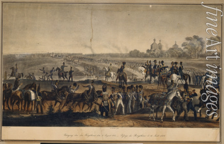 Faber du Faur Christian Wilhelm von - Die Überquerung des Dnjepr am 14. August 1812