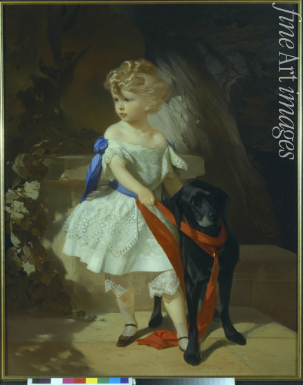 Makarov Ivan Kosmich - Girl with Dog