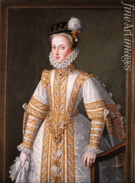Sánchez Coello Alonso - Portrait of Anna of Austria (1549-1580), Queen consort of Spain