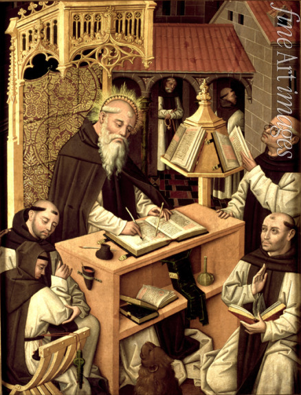 Meister von Monasterio de Santa María del Parral - Der heilige Hieronymus im Skriptorium