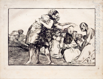 Goya Francisco de - Unordentliche Torheit (aus dem Zyklus Los Disparates (Torheiten)