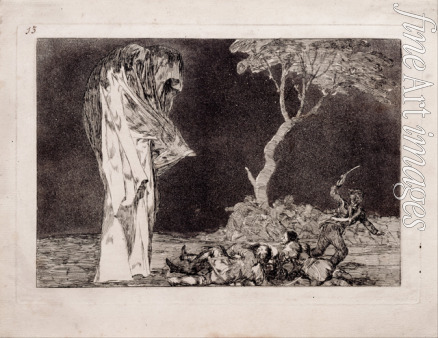 Goya Francisco de - Fearful Folly (from the series Los Disparates (Follies)