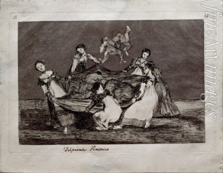 Goya Francisco de - Weibliche Torheit (aus dem Zyklus Los Disparates (Torheiten)
