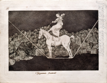 Goya Francisco de - Präzise Torheit (aus dem Zyklus Los Disparates (Torheiten)