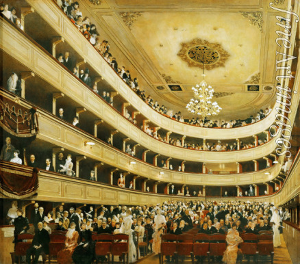 Klimt Gustav - Zuschauerraum im Alten Burgtheater in Wien