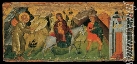 Byzantinische Ikone - Die Flucht nach Ägypten
