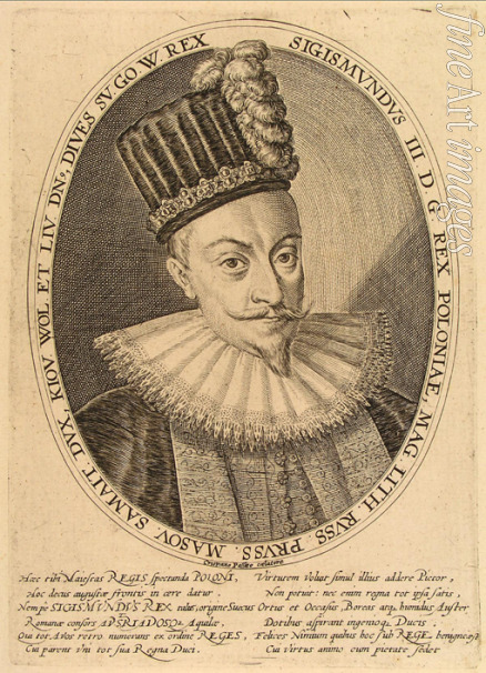 Passe Crispijn van de the Elder - Portrait of Sigismund III Vasa, King of Poland (1566-1632)