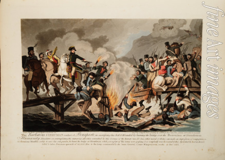 Hassell John - French army crossing the Berezina in November 1812
