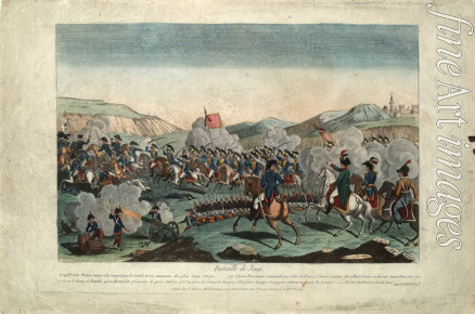 Unbekannter Künstler - Die Schlacht bei Jena am 14. Oktober 1806