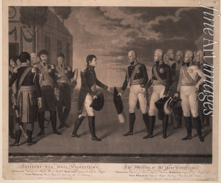 Jügel Johann Friedrich - Tilsit Meeting of Three Monarchs on July 1807