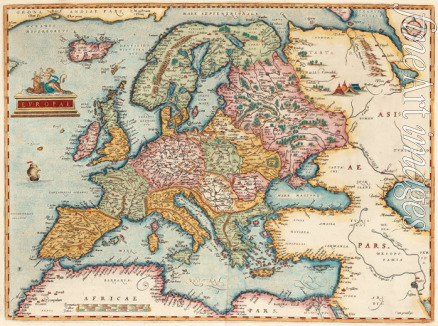 Ortelius Abraham - Europae (From: Theatrum Orbis Terrarum)